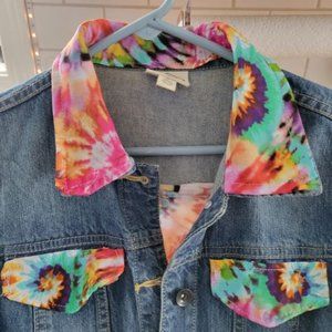 Tie Dye Jean Jacket